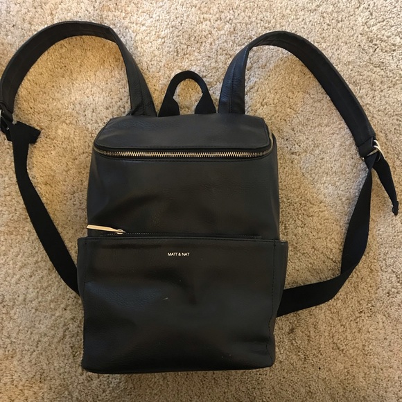 brave faux leather backpack matt & nat Vegan - Sol and a handle to hand BRAVESM Small Vegan Backpack -